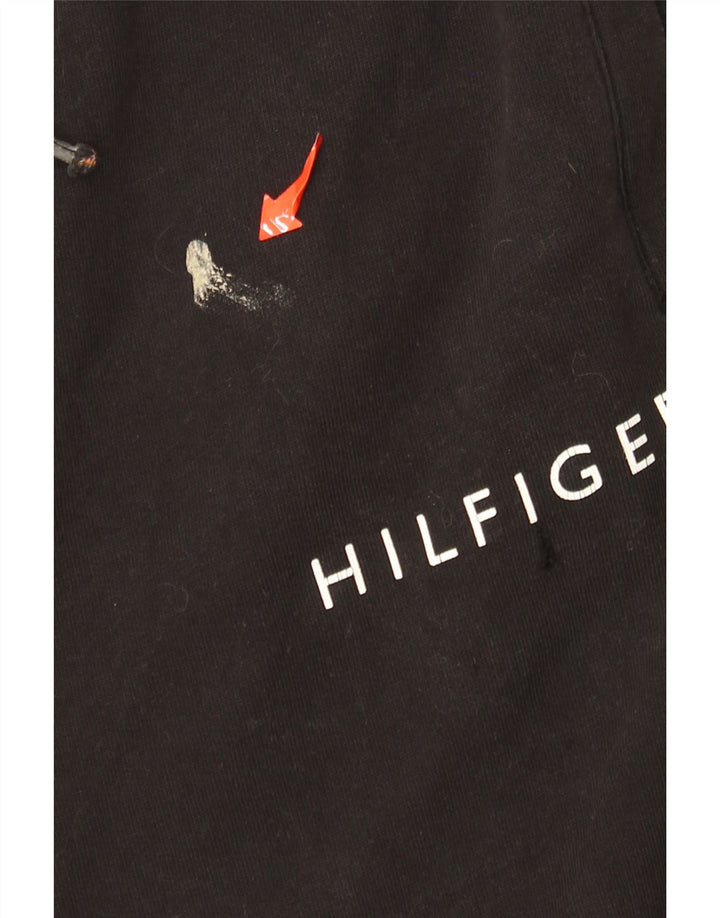 Tommy Hilfiger Pantalon de survêtement graphique pour homme en coton noir moyen