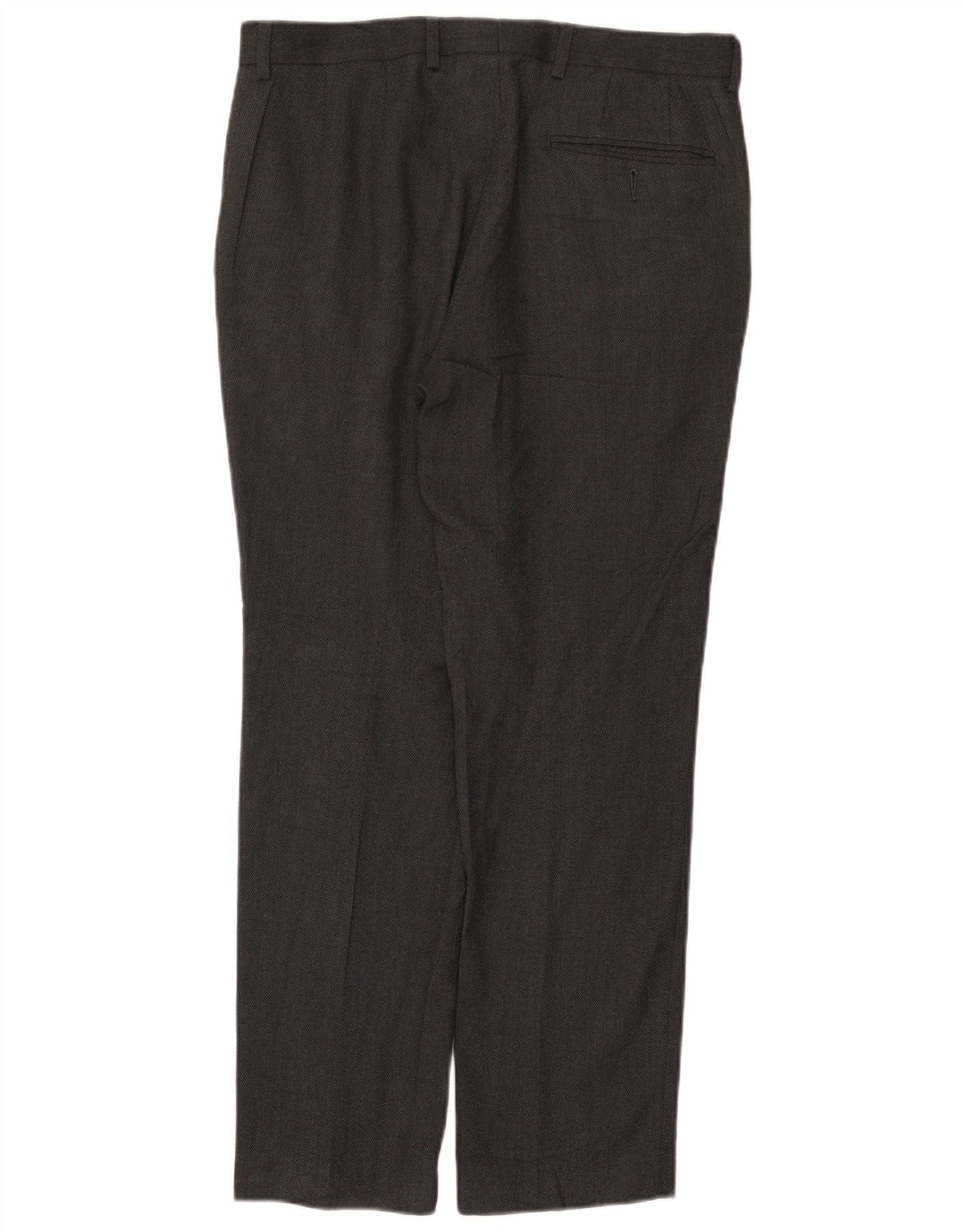 Marks & Spencer Pantalon de Costume Slim Homme W32 L29 Gris Polyester