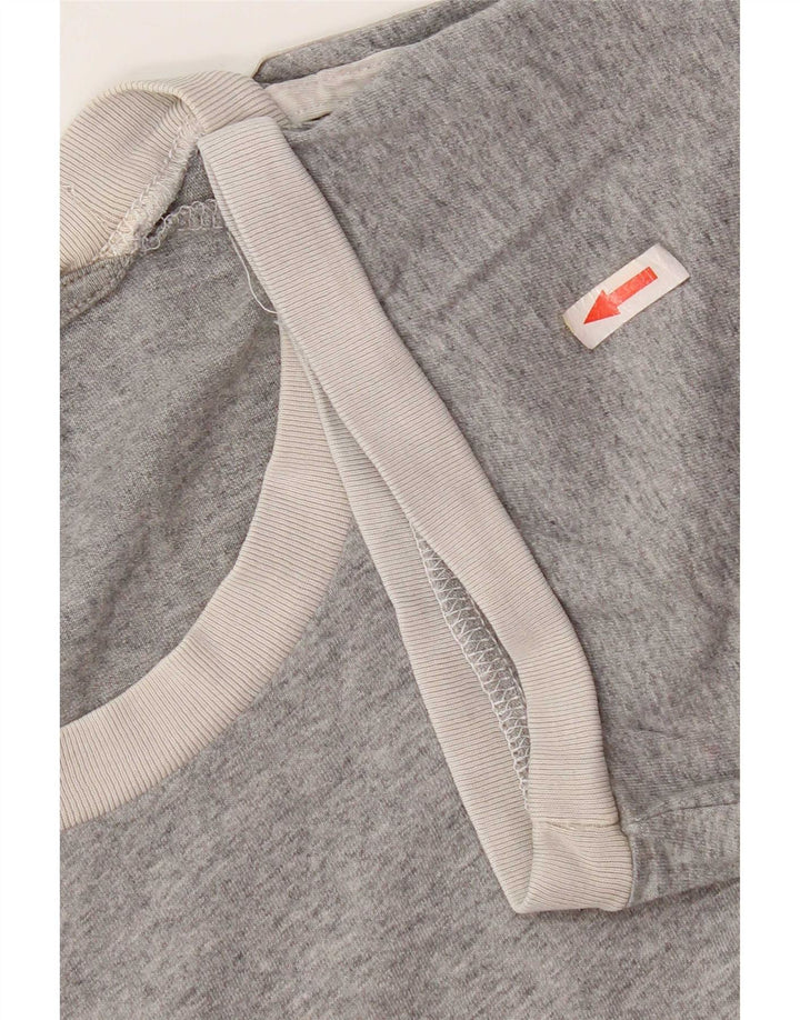Adidas T-Shirt Homme Haut Large Gris Colorblock Coton