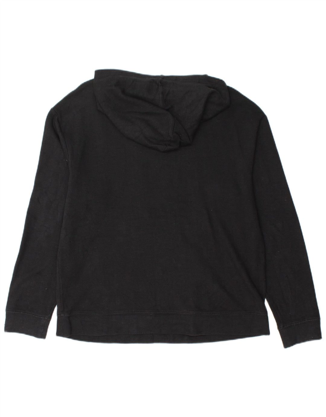 MASSIMO DUTTI Pull à capuche pour femme UK 14 Medium Black Chevron