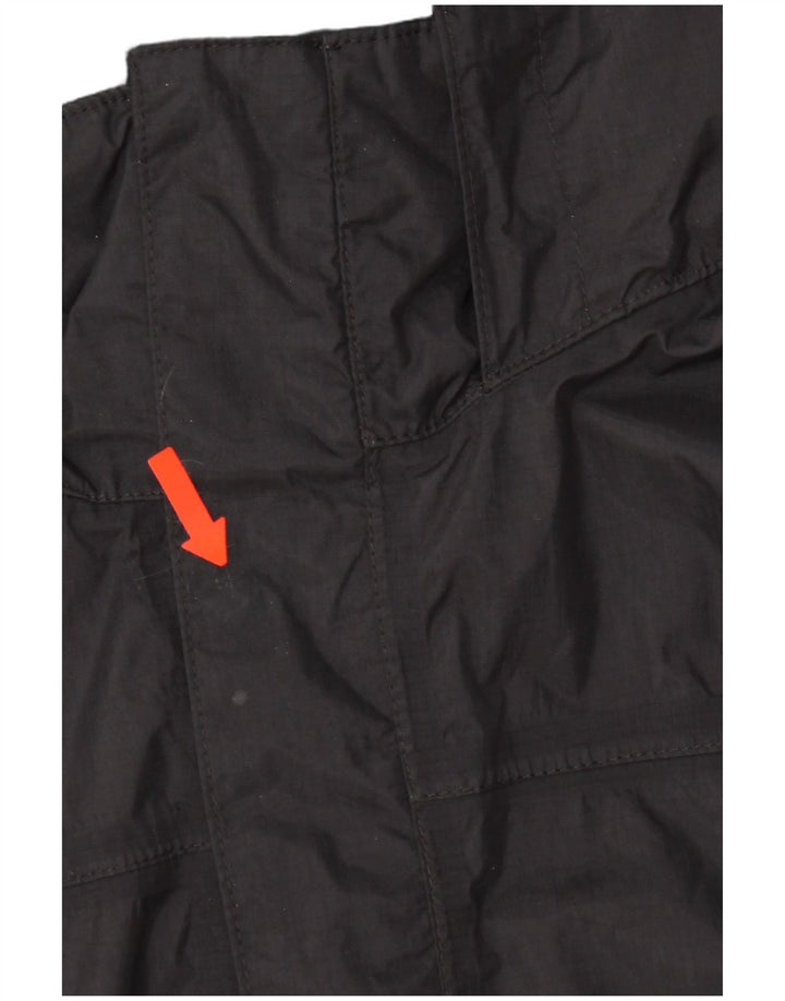 The North Face Veste de pluie à capuche pour homme UK 40 Large Noir Nylon