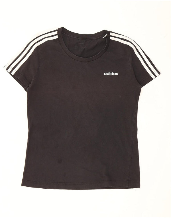 Adidas T-shirt pour femme UK 12/14 Noir moyen