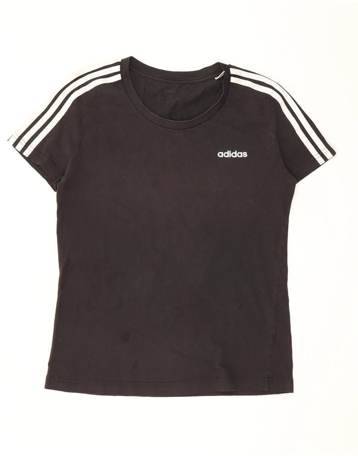 Adidas T-shirt pour femme UK 12/14 Noir moyen