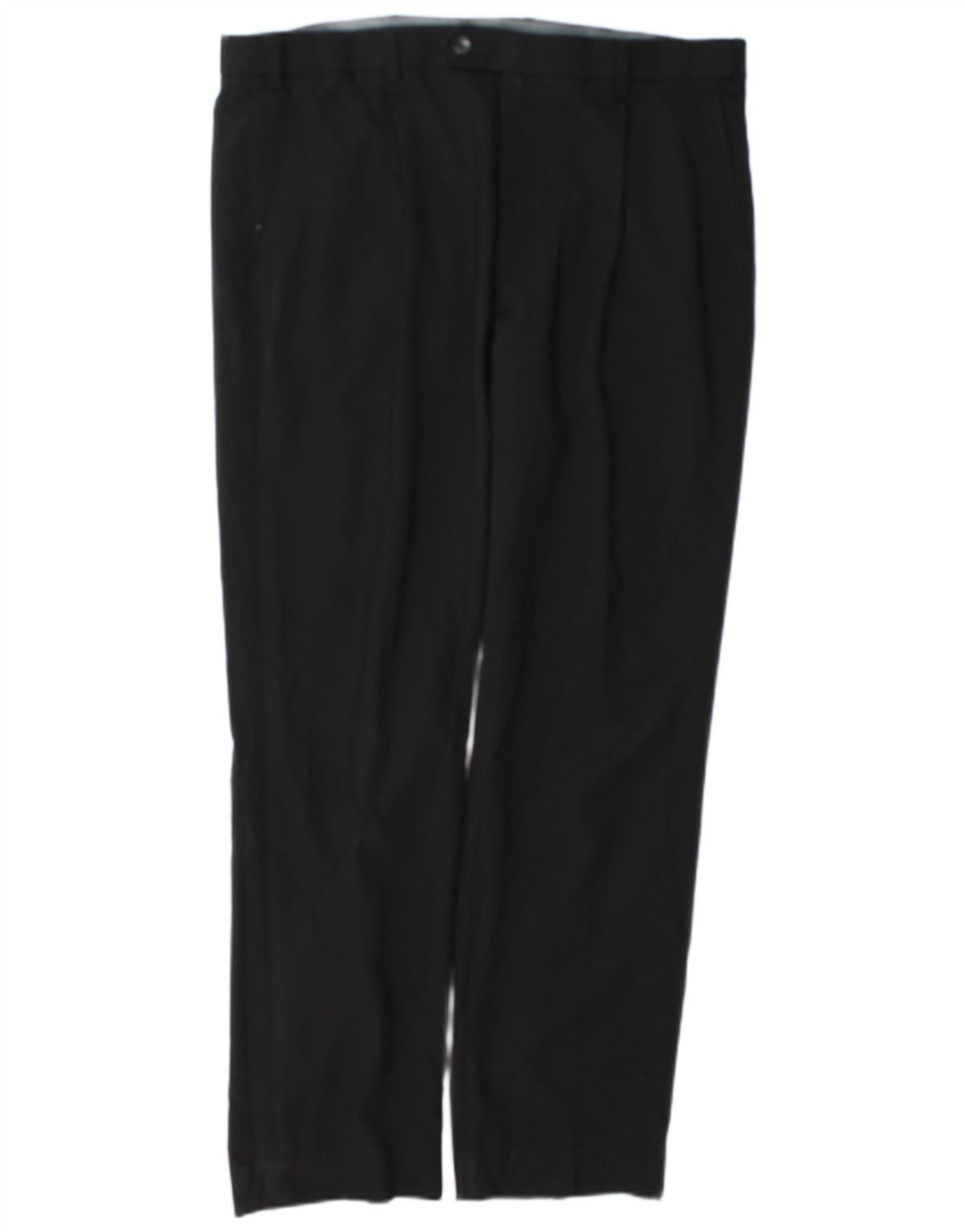 Marks & Spencer Pantalon de costume droit pour homme W36 L31 Noir Polyester