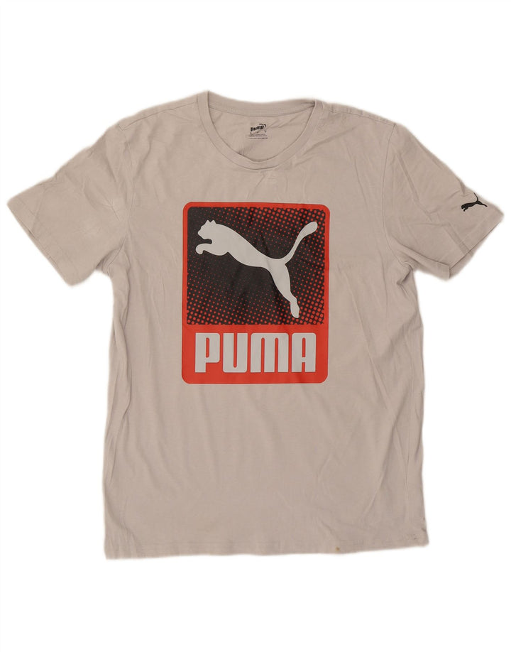 Puma T-Shirt Graphic Homme Gris Moyen Coton