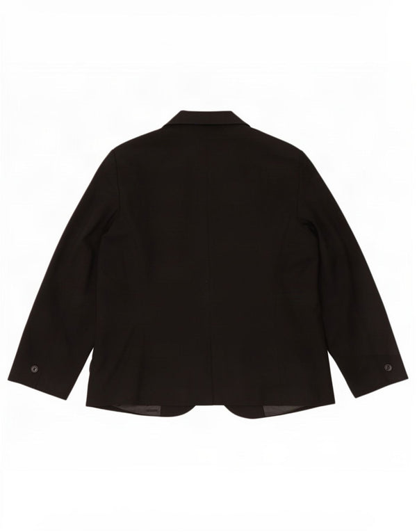 Zara Veste Blazer 1 Bouton Femme EU 54 XL Noir Polyester