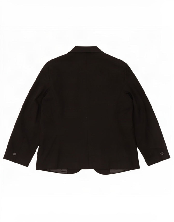 Zara Veste Blazer 1 Bouton Femme EU 54 XL Noir Polyester