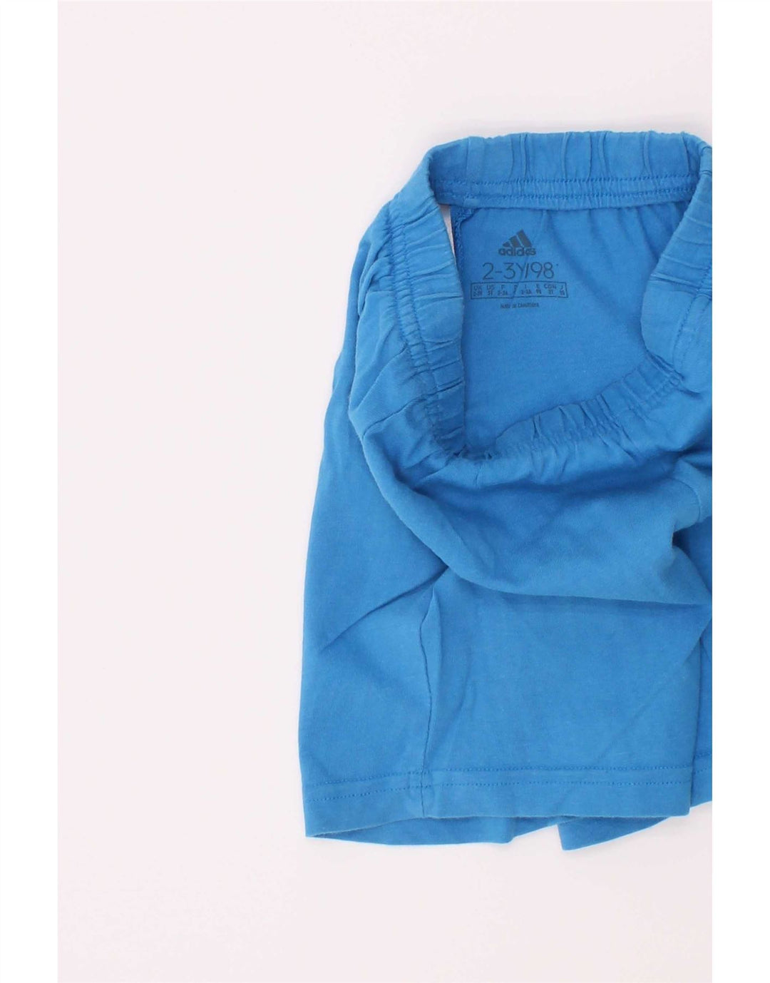 Adidas Short de Sport Garçon 2-3 Ans Bleu Coton