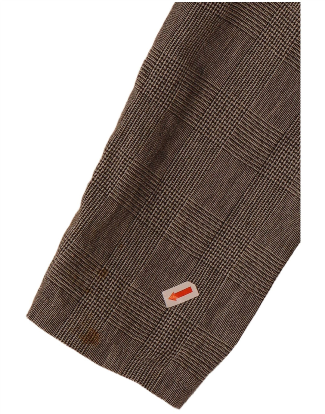 Benetton Chemisier Femme IT 46 Grand Carreau Gris Coton