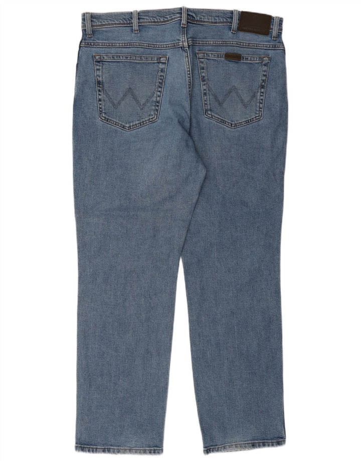 WRANGLER Jean droit coupe régulière homme W38 L32 bleu coton