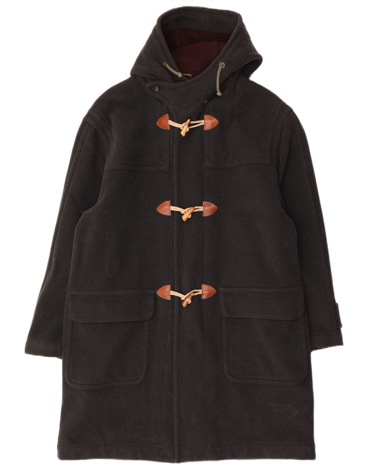 P&P People Duffle Coat à capuche pour homme UK 38 Laine vert moyen
