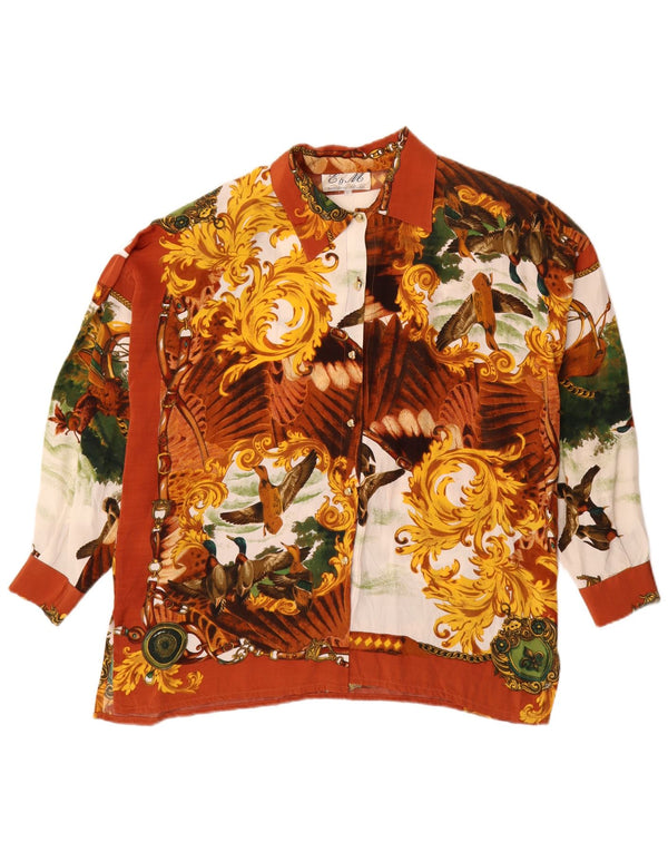 E & M Chemisier graphique pour femme UK 14 Medium Multicolore Floral