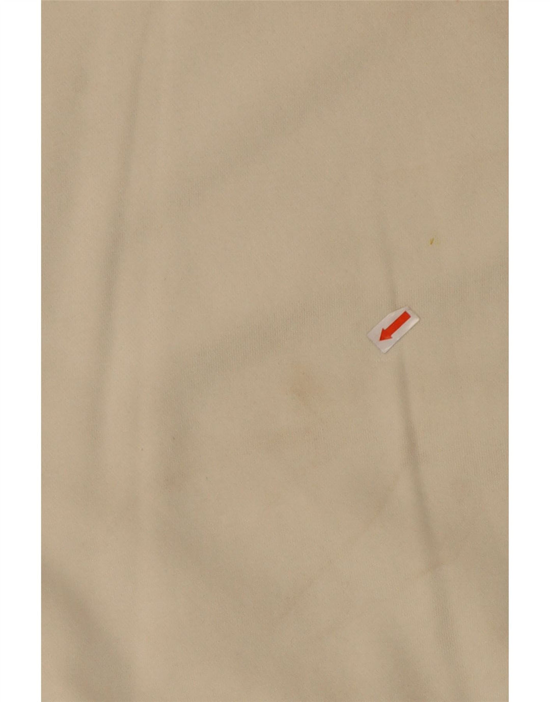 NIKE Sweat-shirt court surdimensionné pour femme UK 10 Petit coton blanc cassé