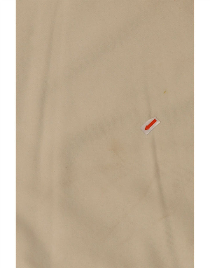 NIKE Sweat-shirt court surdimensionné pour femme UK 10 Petit coton blanc cassé