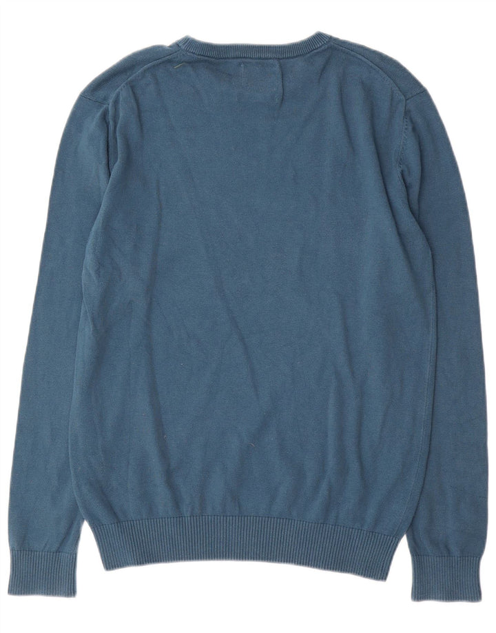 Joules Pull Col Bateau Homme Petit Bleu Coton