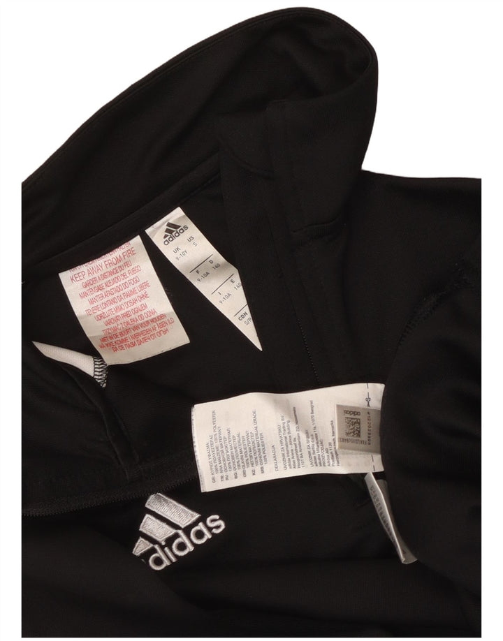 Adidas Haut de Survêtement Climalite Pull Garçon 9-10 Ans Noir Colorblock