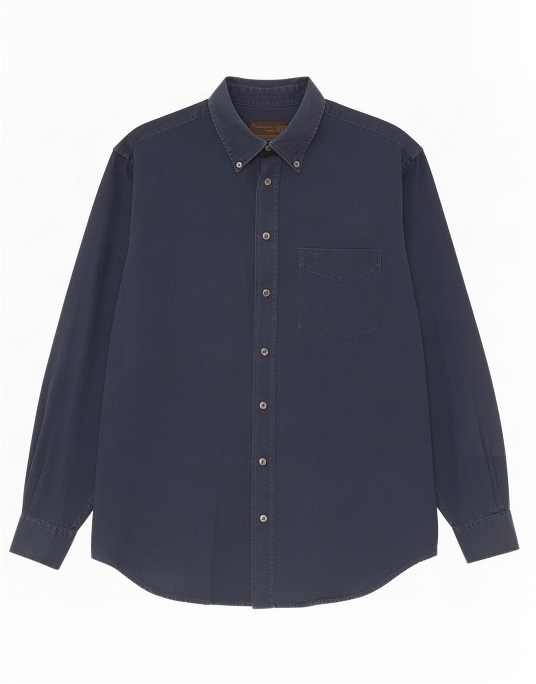 Chemise Homme Gas Large Bleu Marine Coton