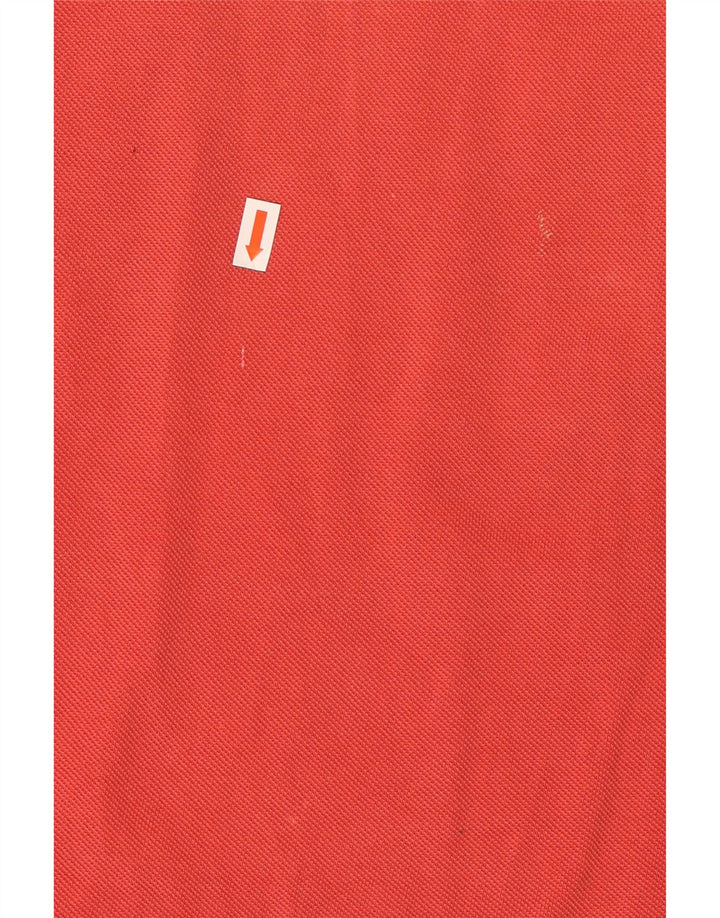 LACOSTE Mens Polo Shirt Size 4 Medium Red Cotton