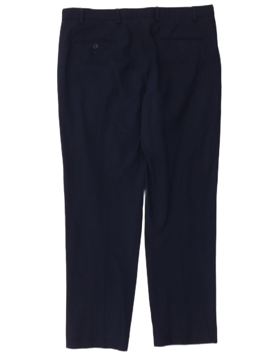 Marks & Spencer Pantalon décontracté coupe classique pour homme W36 L31 en laine bleu marine