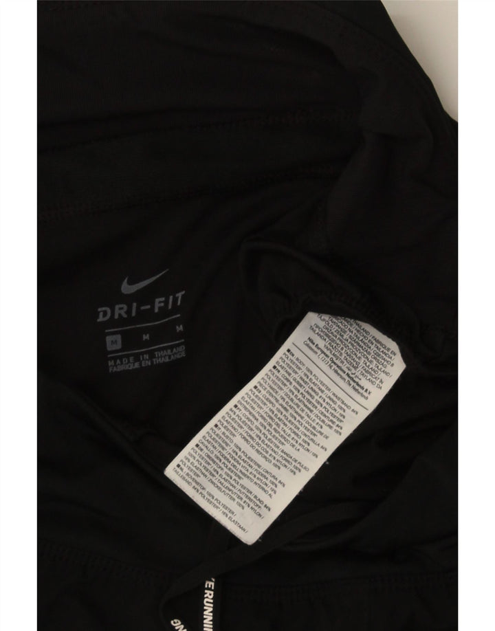 NIKE Short de sport Dri Fit pour femme UK 14 Noir moyen Polyester