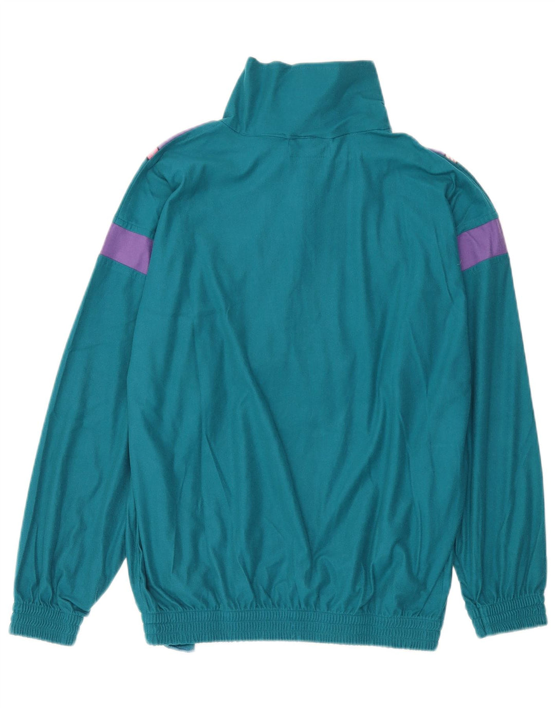 vintage Mens Graphic Full Survêtement Petit Vert Colourblock Polyester