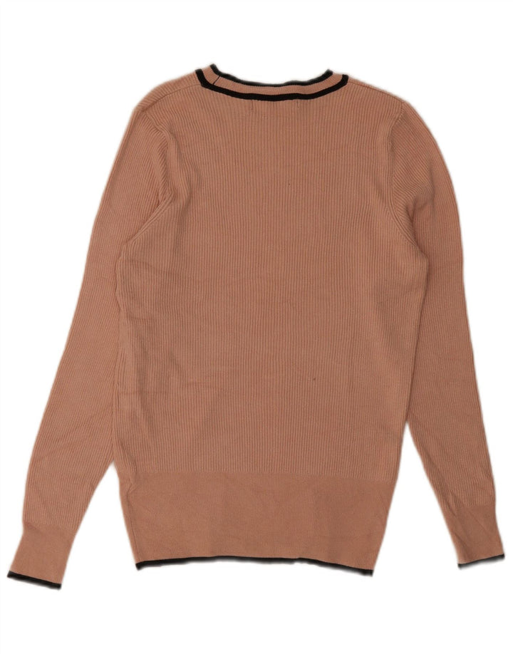 Marks & Spencer Chemisier pour femme UK 14 Grande viscose rayée rose