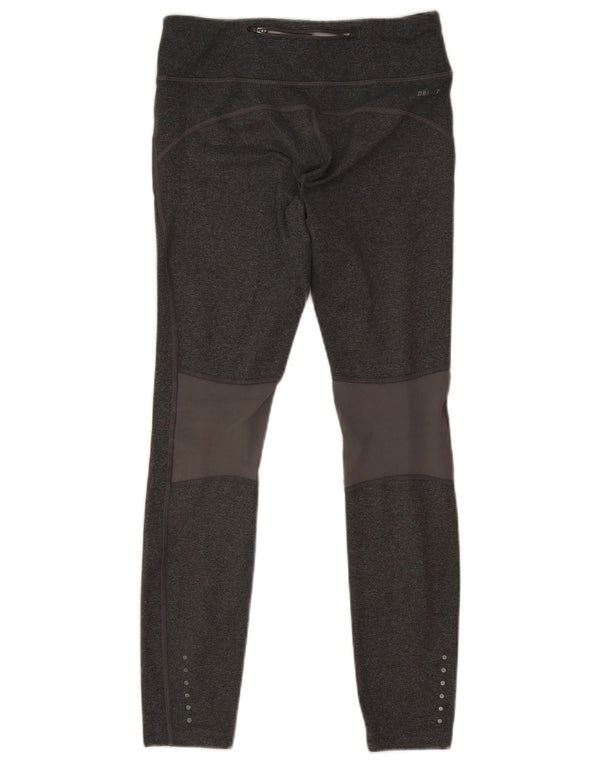 Nike Legging court Dri Fit pour femme UK 8 Small Gris Polyester