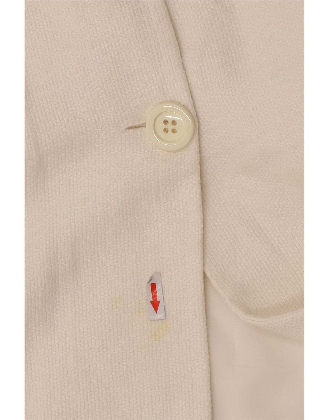 Massimo Dutti Veste blazer courte à 2 boutons pour femme EU 38 Blanc moyen