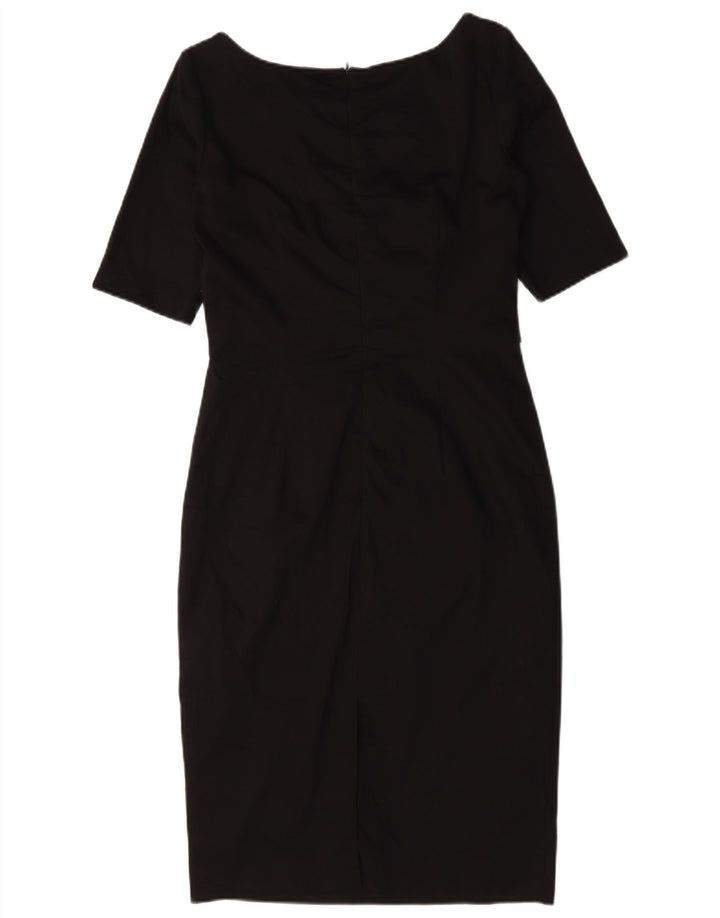 Oasis Robe fourreau pour femme UK 12 en coton noir moyen