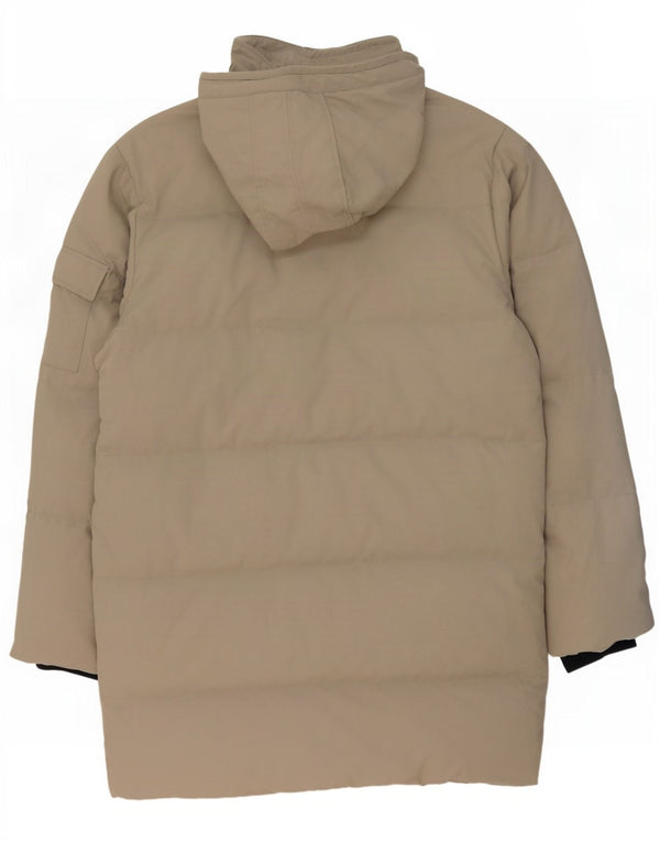 Diadora Manteau rembourré à capuche pour homme UK 40 Large Vert Polyamide