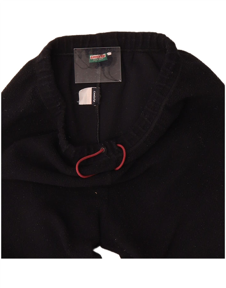 INVICTA Mens Fleece Tracksuit Trousers Medium  Black