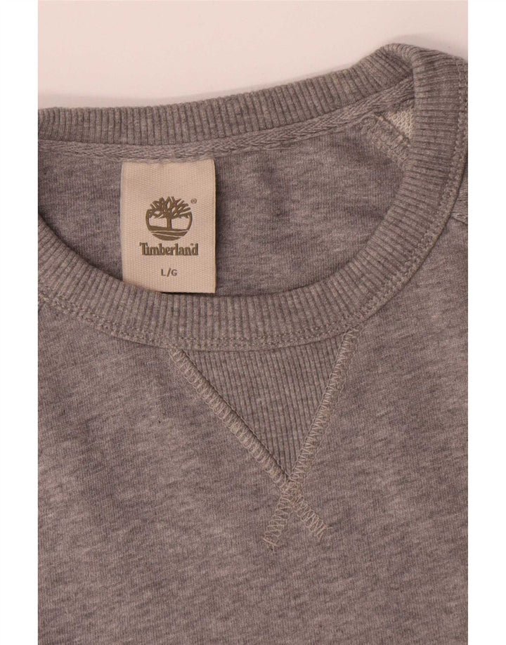 Timberland Sweat-shirt graphique pour hommes, grand gris, coton