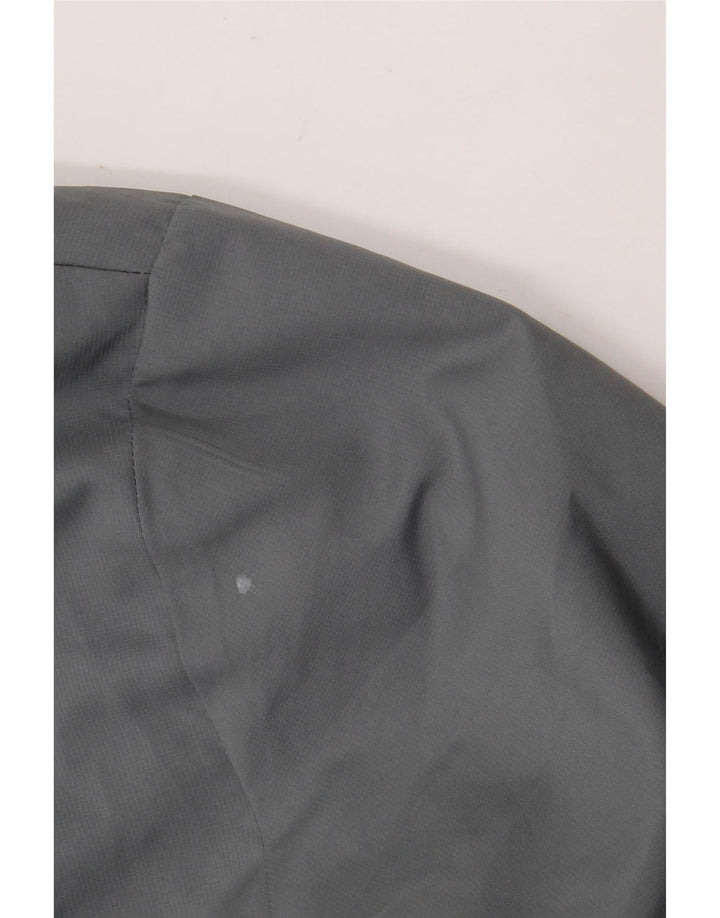 Adidas Veste de pluie à capuche Climacool Graphic pour homme UK 40 Large Gris Polyester