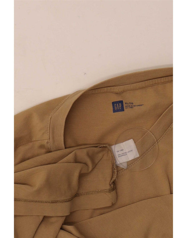 Gap T-Shirt Homme Top XL Marron Coton
