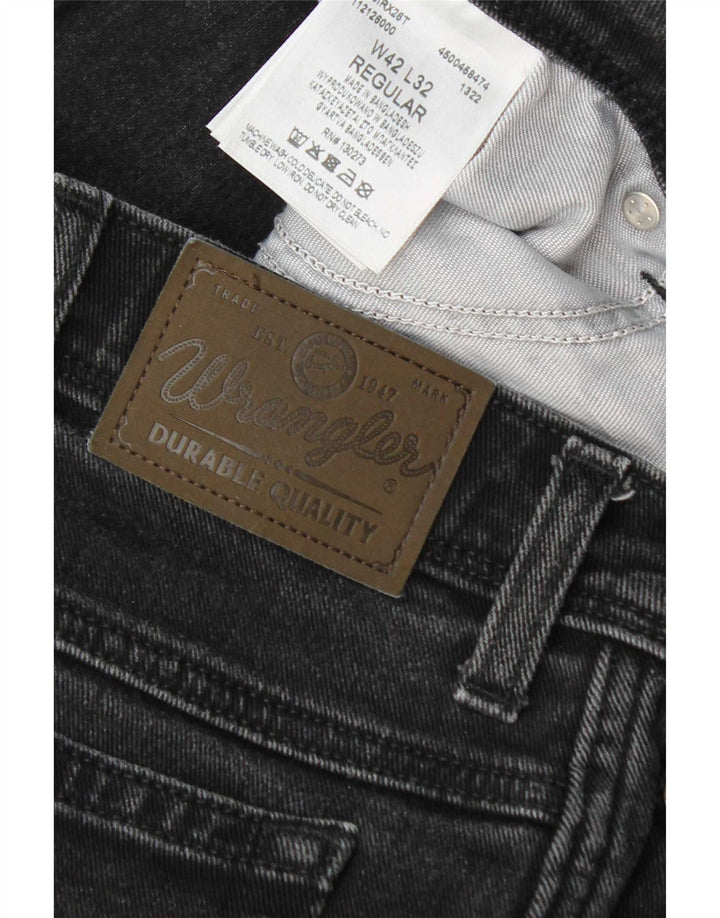 Wrangler Jean droit régulier pour homme W42 L32 gris coton