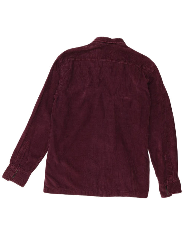 Replay Chemise Velours Côtelé Homme Violet Moyen Coton