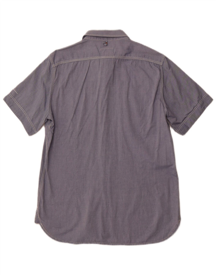 G-Star Chemise à manches courtes homme grand bleu coton