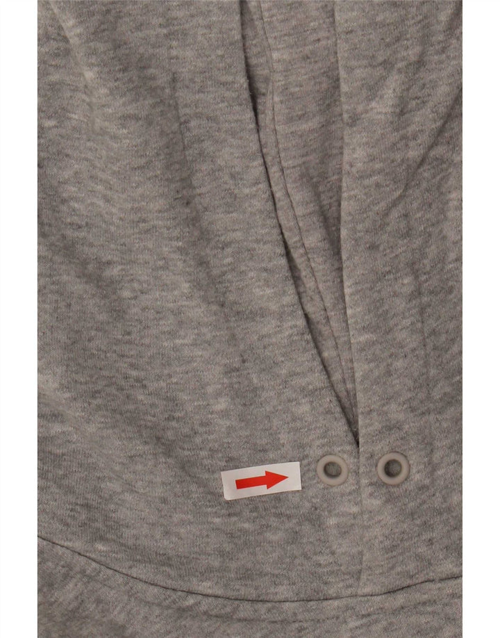 Adidas Pull à capuche pour homme en coton gris moyen