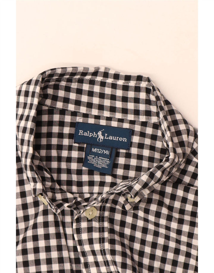 Ralph Lauren Chemise graphique pour garçon 12-13 ans en coton vichy noir moyen