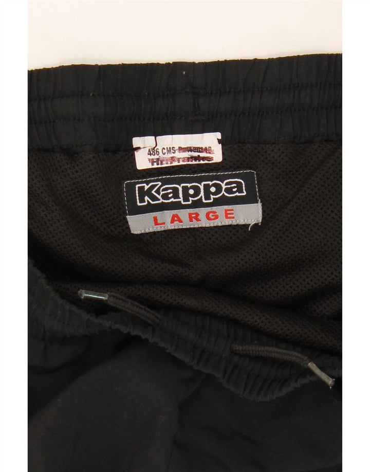Kappa Pantalon de Survêtement Homme Large Noir Polyester