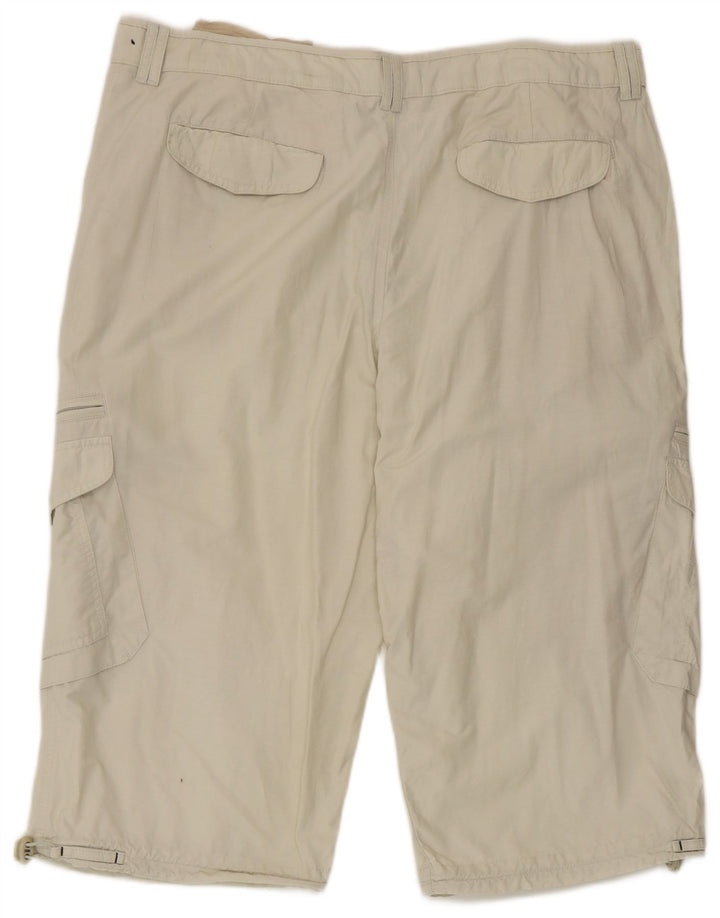 Marks & Spencer Short Cargo Homme W40 XL Coton Beige