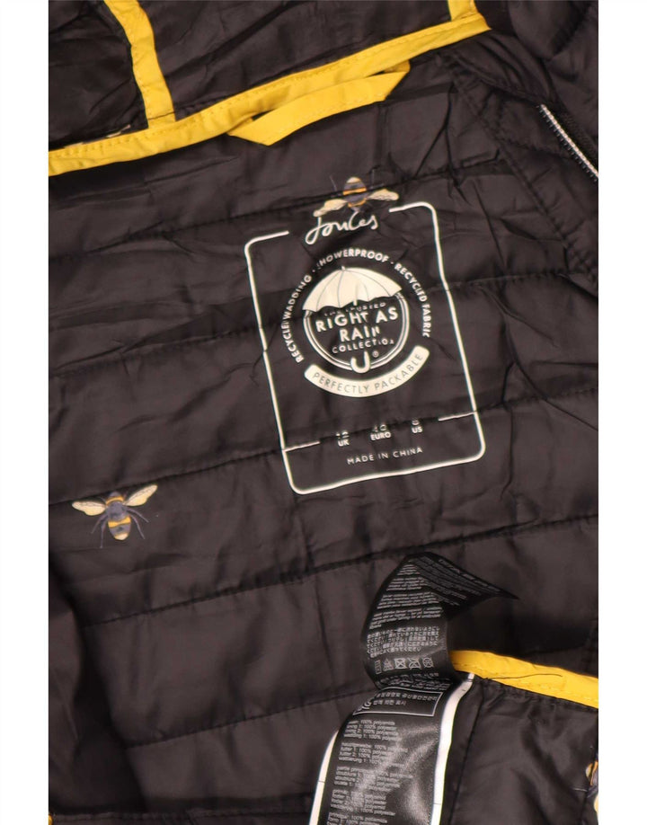 Joules Manteau rembourré à capuche pour homme UK 12 Medium Noir Polyamide