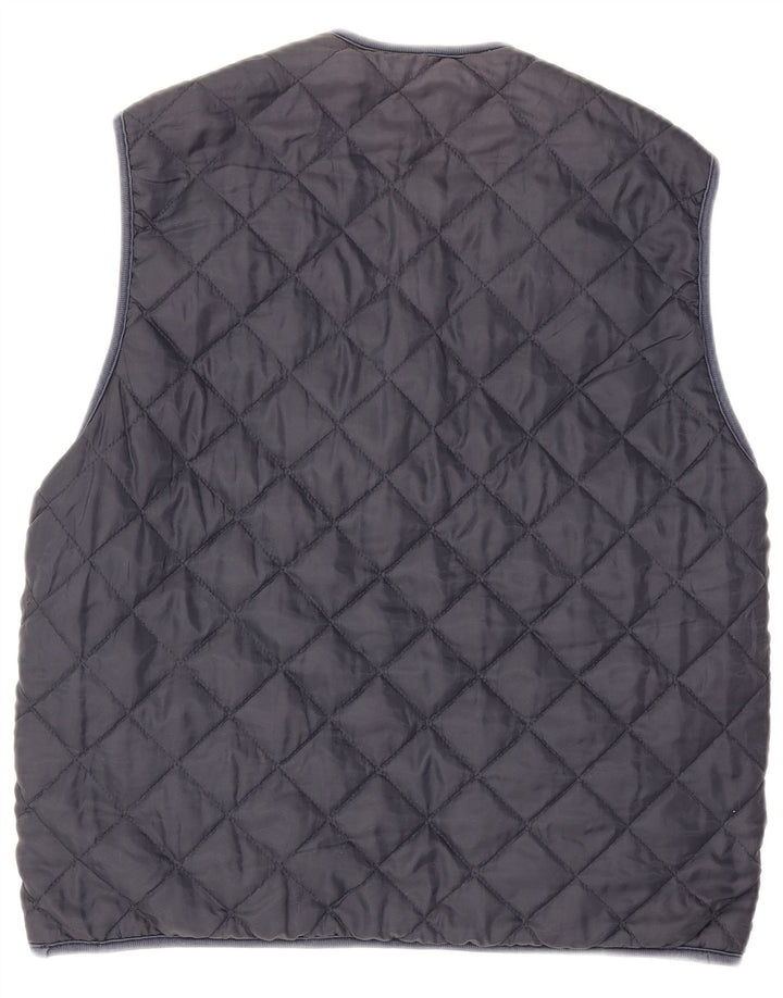 vintage Mens Réversible Gilet UK 38 Moyen Rouge Géométrique