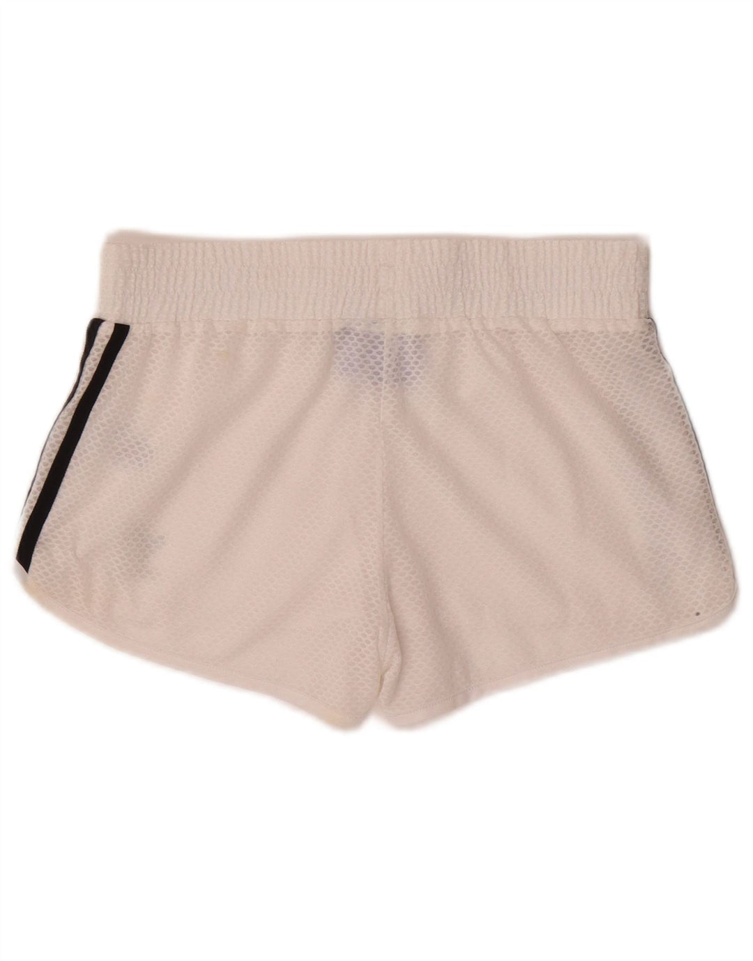 ADIDAS Short de sport pour femme UK 8 Small Blanc Polyester