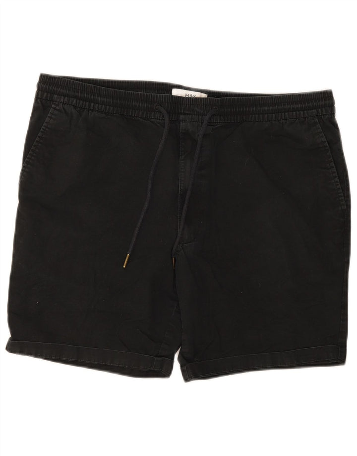 Marks & Spencer Short Chino Homme Large W34 Coton Noir