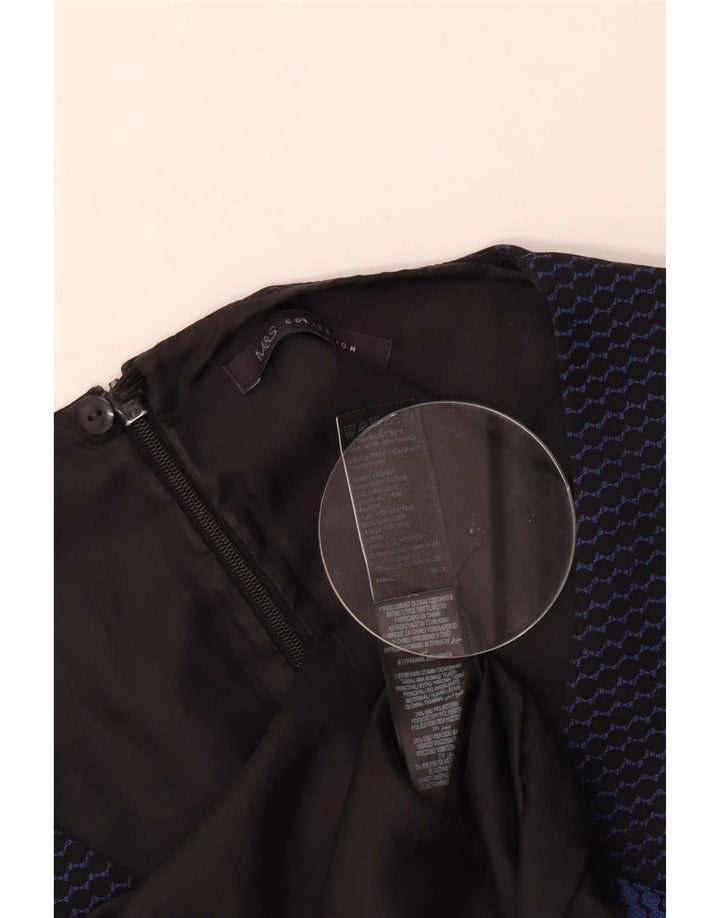 Marks & Spencer Robe fourreau pour femme UK 44 Bleu marine moyen Colourblock