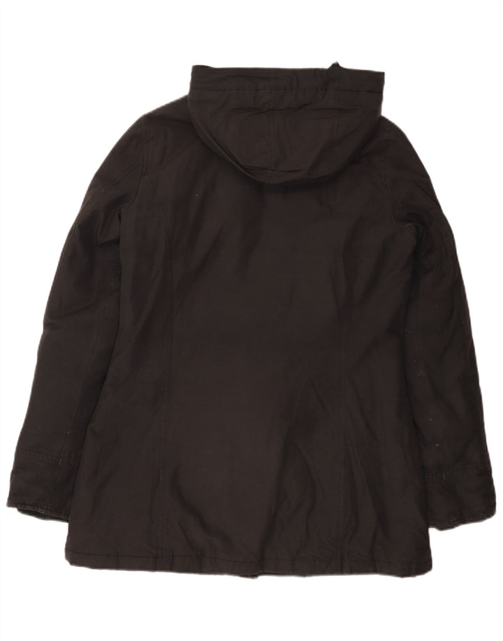 Veste parka à capuche canadienne pour femmes EU 42 coton noir moyen