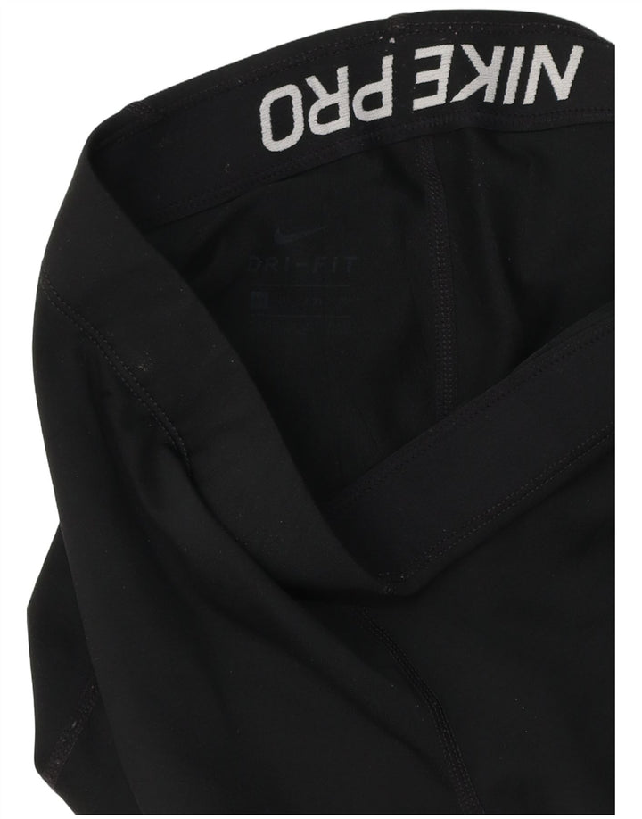 NIKE Legging graphique Dri Fit pour femme UK 4 XS Noir