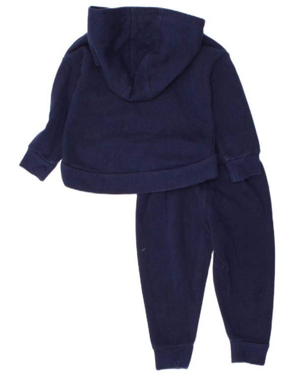Nike Survêtement complet à capuche graphique pour bébé fille 9-12 mois en coton bleu marine