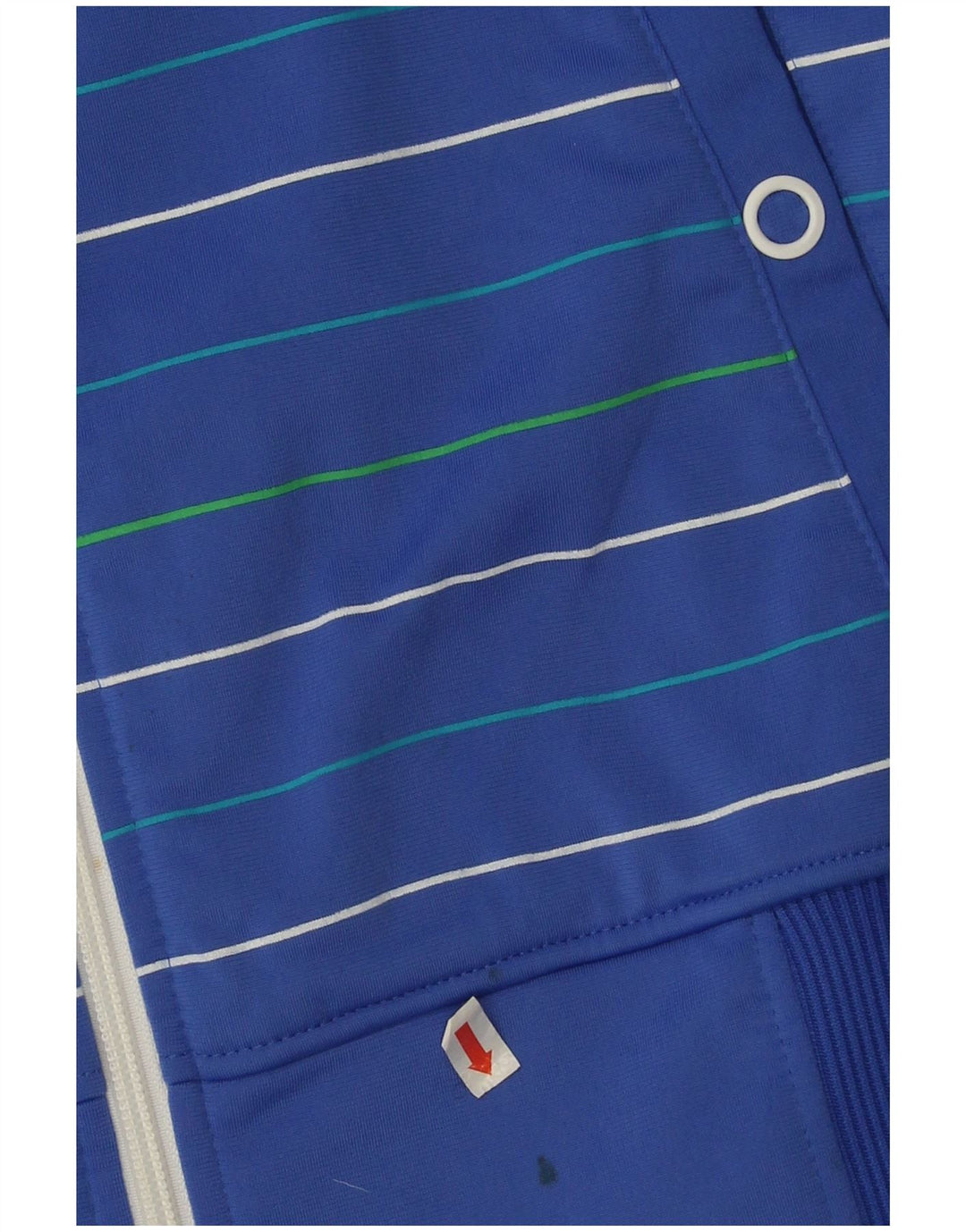 Adidas Homme Survêtement Top Veste Bleu Moyen Rayé Polyester